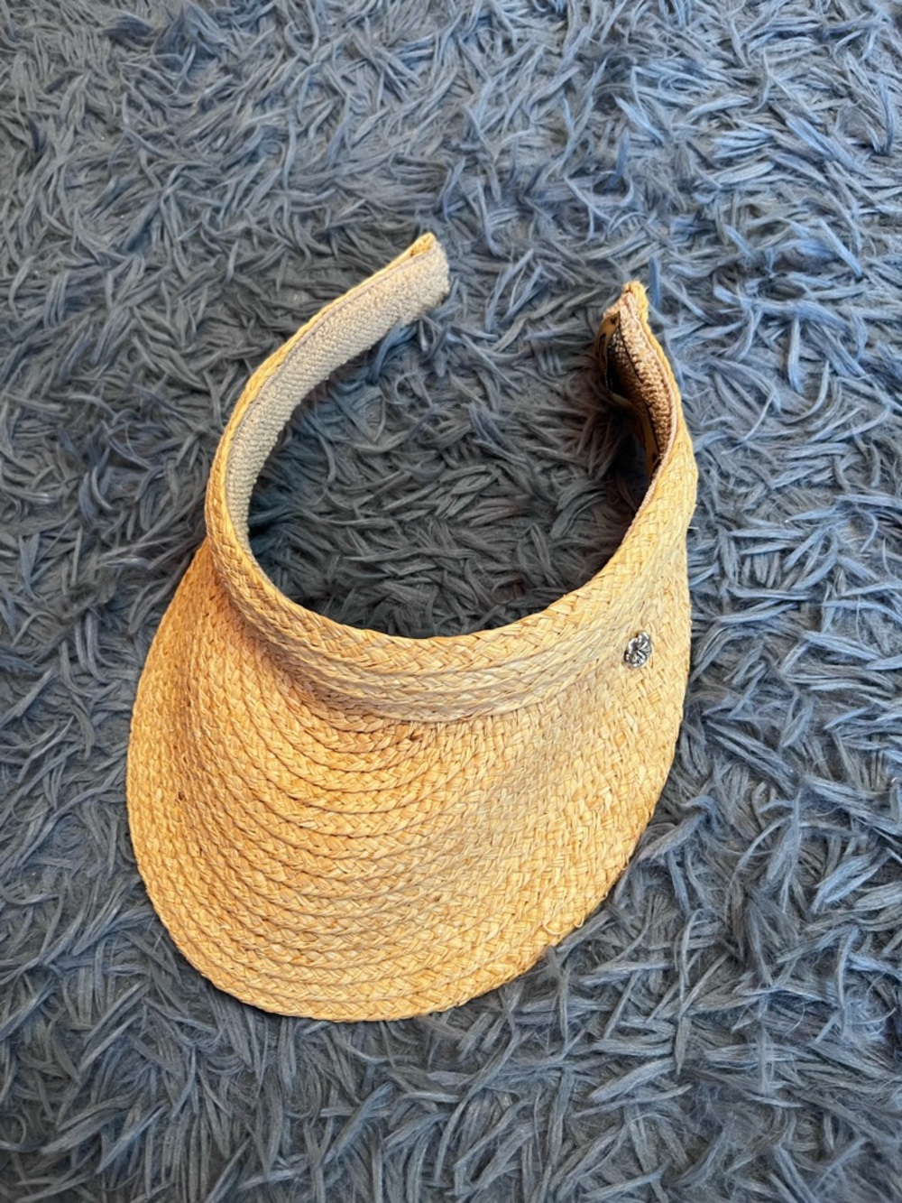 Flora Bella Straw Rafia Visor Sun Hat - Natural